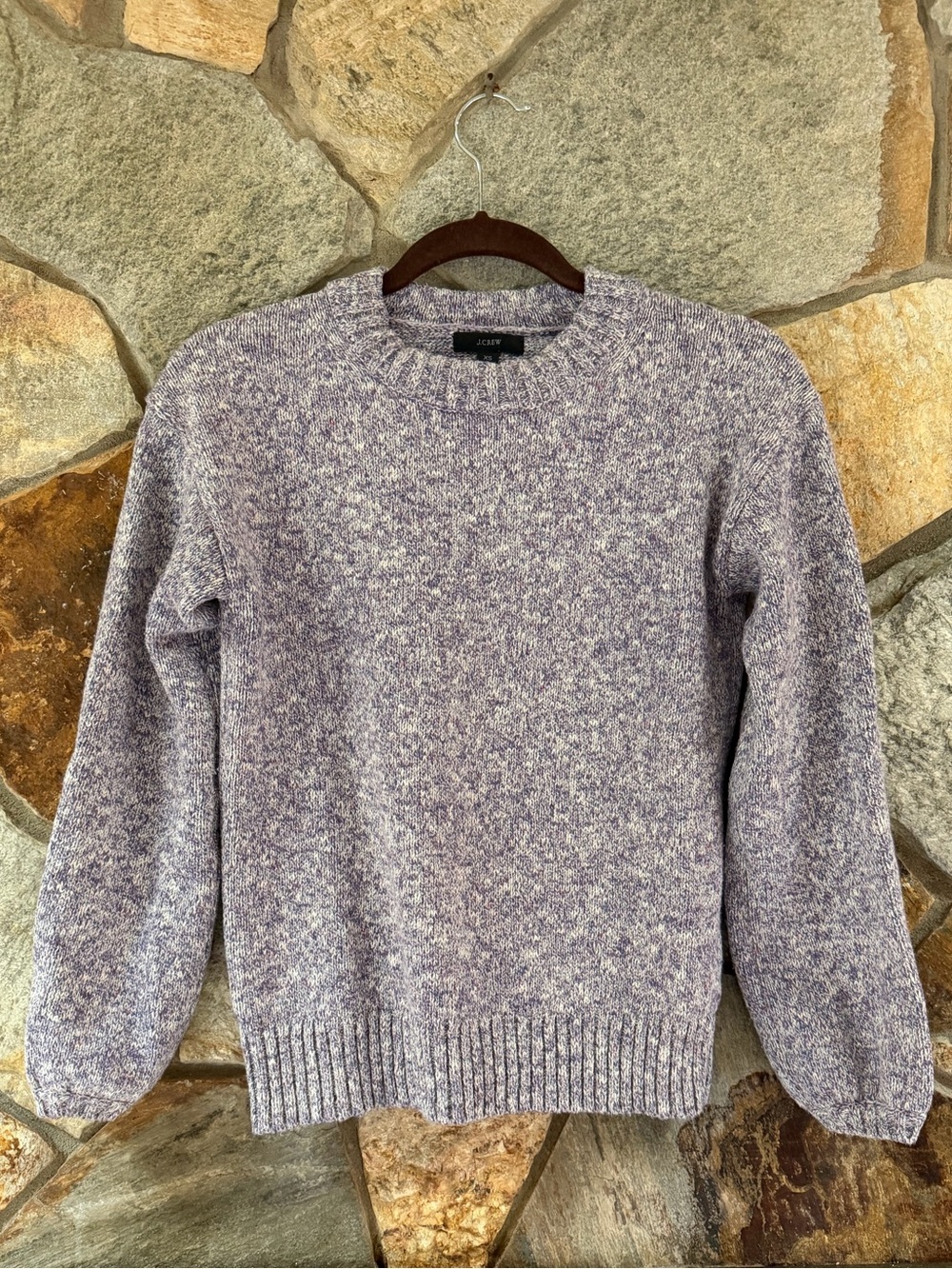 J. Crew Marled Light Purple Crewneck Sweater XS
